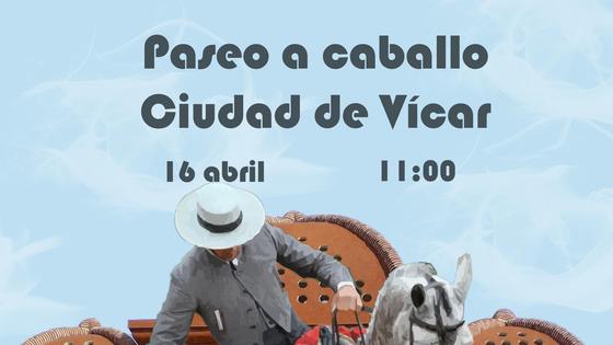 Paseo a caballo este domingo por el Bulevar Ciudad de Vícar
