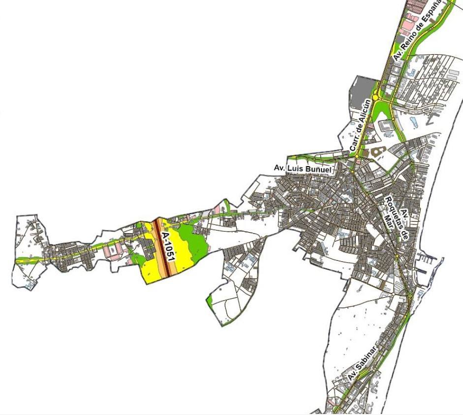 En el centro las principales avenidas y la Variante, son las más ruidosas.