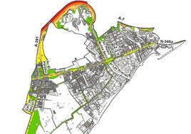 La zona de Aguadulce cercana a la A7 es la que mayor nivel de ruidos soporta.