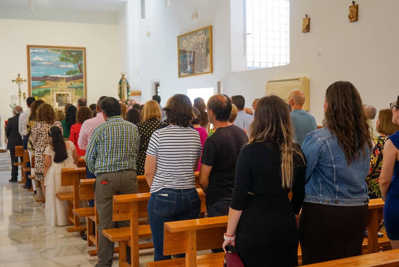 Así fue la procesión de San Fernando y La Milagrosa en Llanos de Vícar