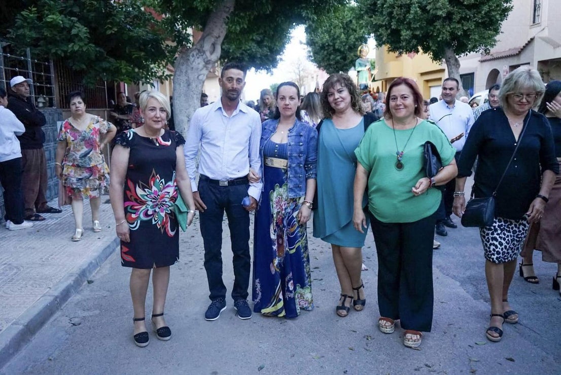 Así fue la procesión de San Fernando y La Milagrosa en Llanos de Vícar