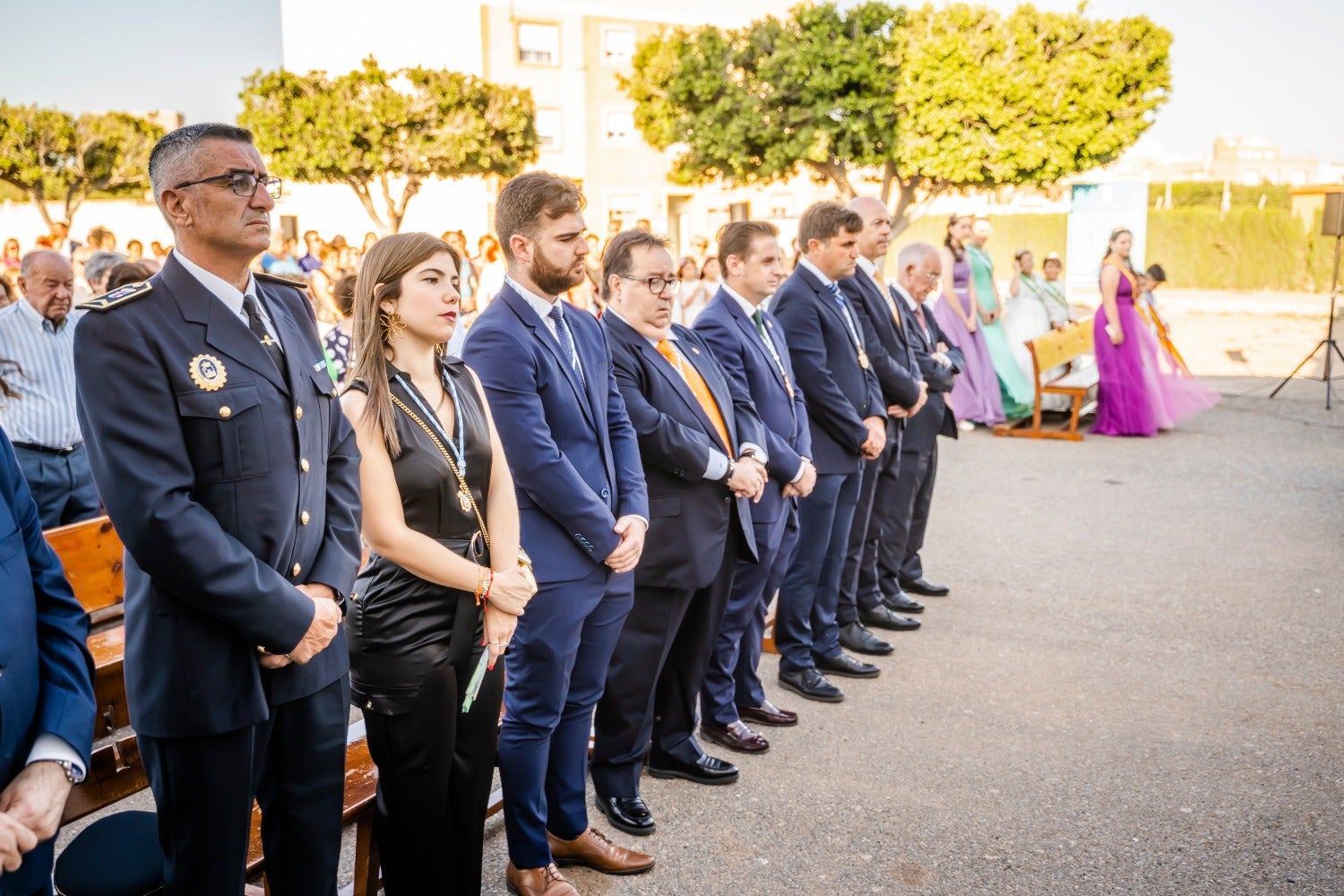 San Antonio y La Inmaculada procesionan por las calles de Cortijos de Marín en sus fiestas