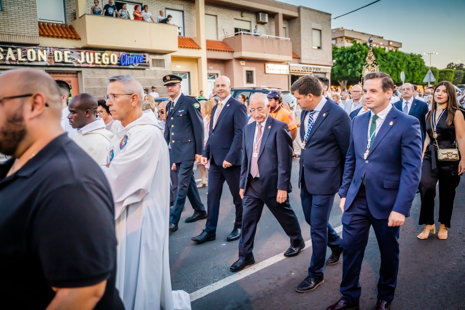 San Antonio y La Inmaculada procesionan por las calles de Cortijos de Marín en sus fiestas