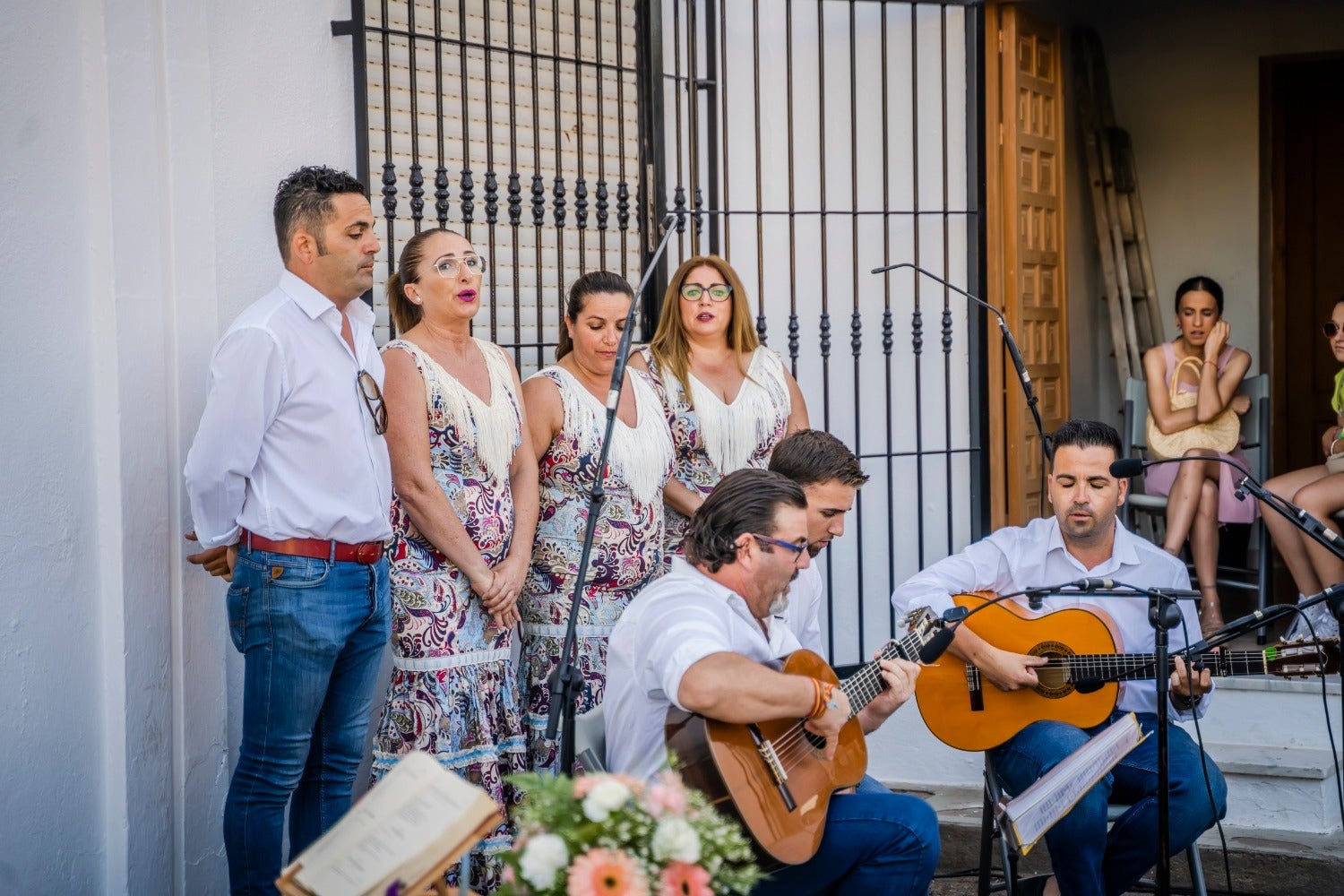 San Antonio y La Inmaculada procesionan por las calles de Cortijos de Marín en sus fiestas