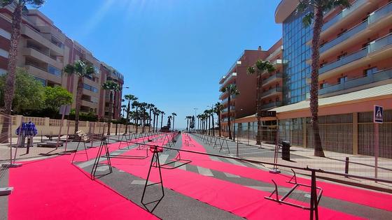Todo listo para las competiciones de triatlón de este fin de semana en Roquetas