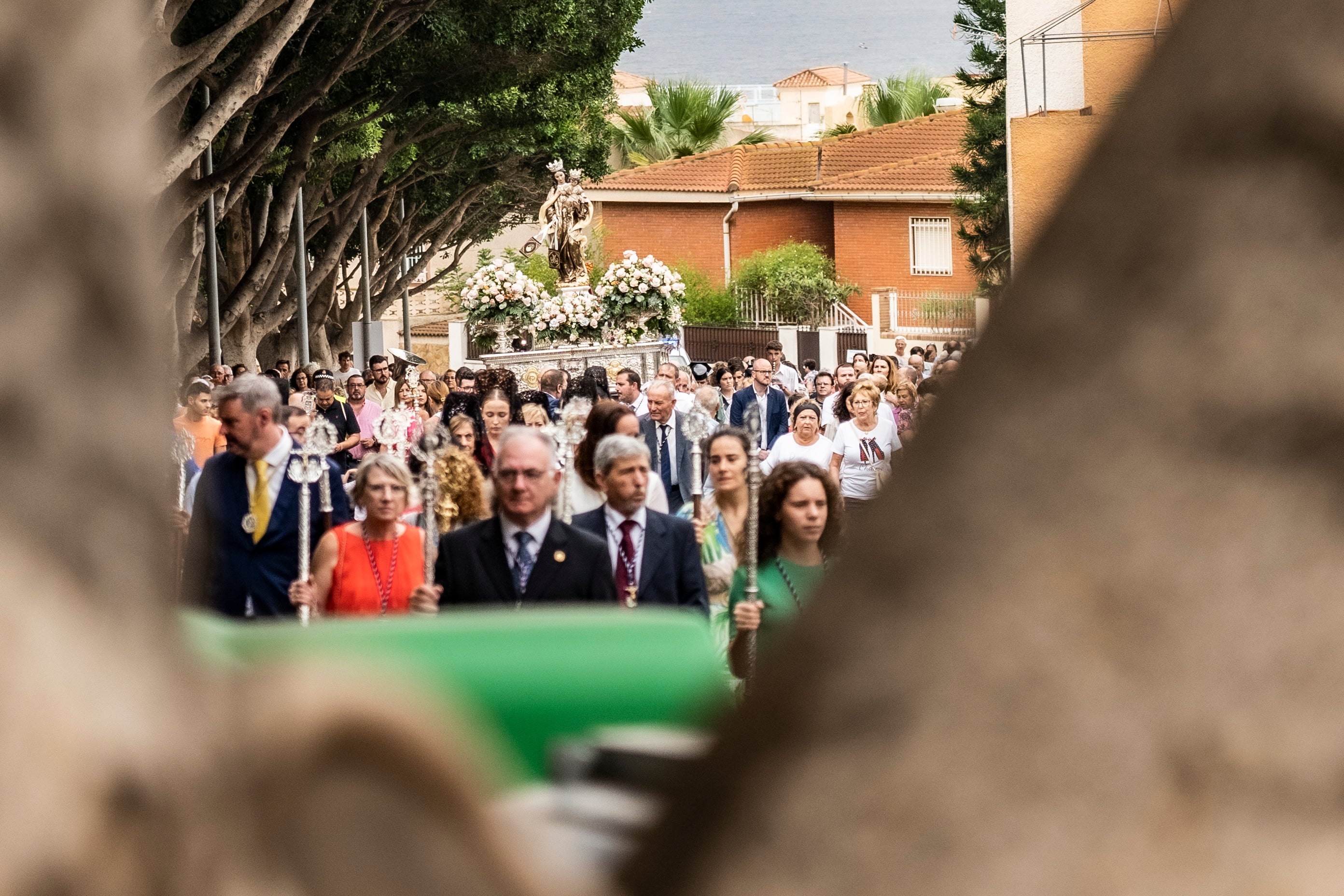 La Virgen del Carmen reúne a sus fieles en la procesión de Aguadulce