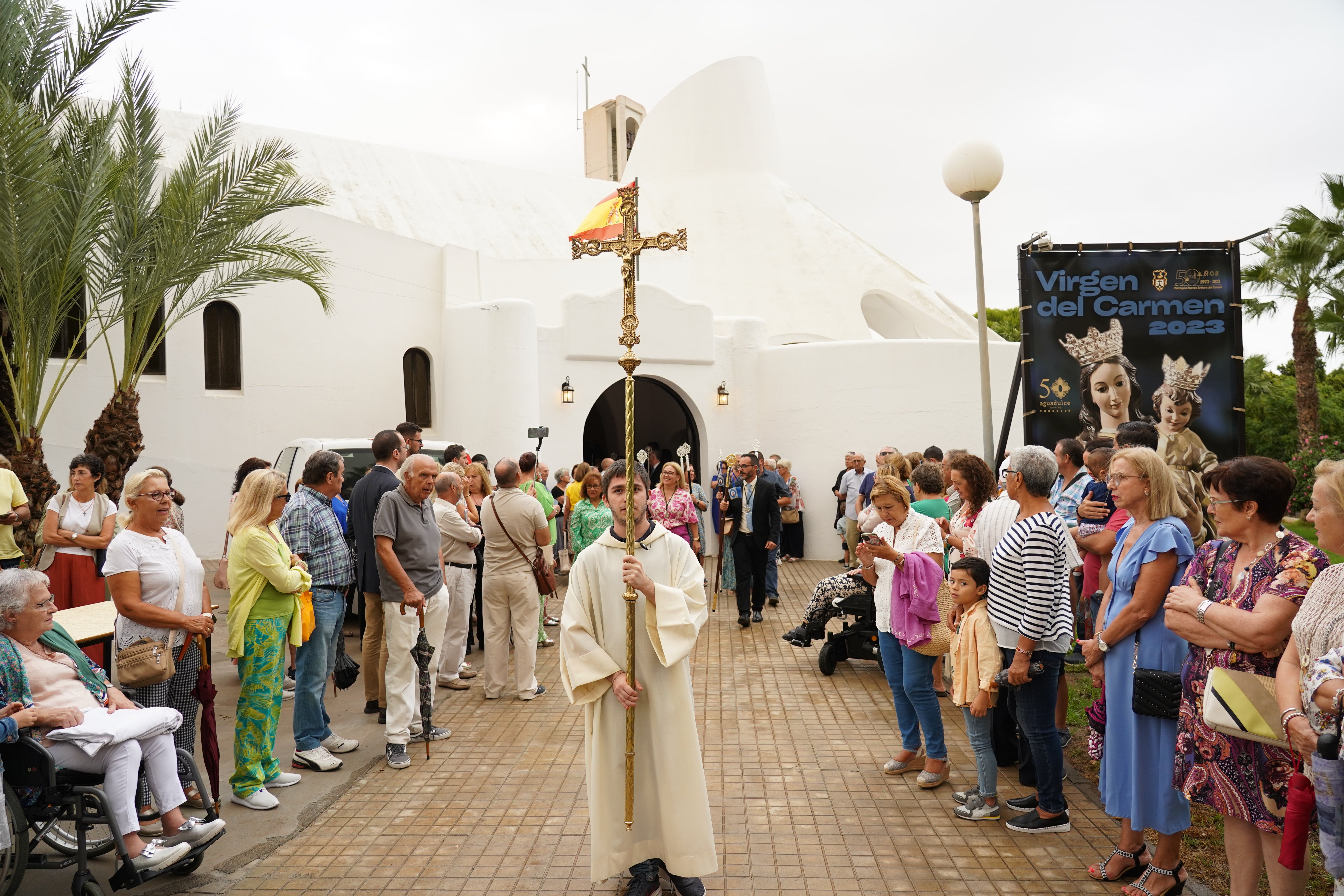 La Virgen del Carmen reúne a sus fieles en la procesión de Aguadulce