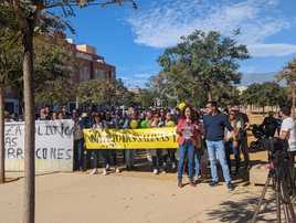 Imagen de la concentración de este sábado en el Parque de los Bajos.