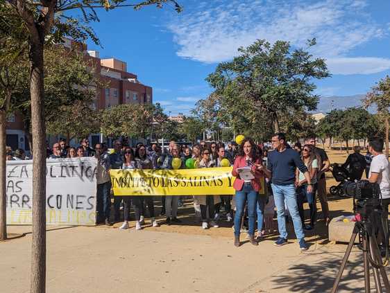 Imagen de la concentración de este sábado en el Parque de los Bajos.