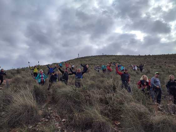 Casi medio centenar de personas se dan cita en la Sierra de Lújar, en un ruta de 15 kilómetros