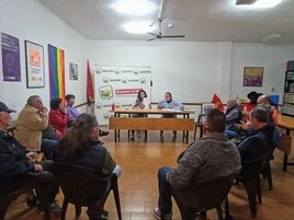 Imagen de la asamblea de la organización progresista.