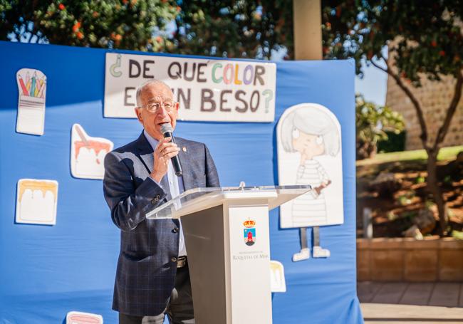 EL alcalde de Roquetas de Mar en una de sus intervenciones.