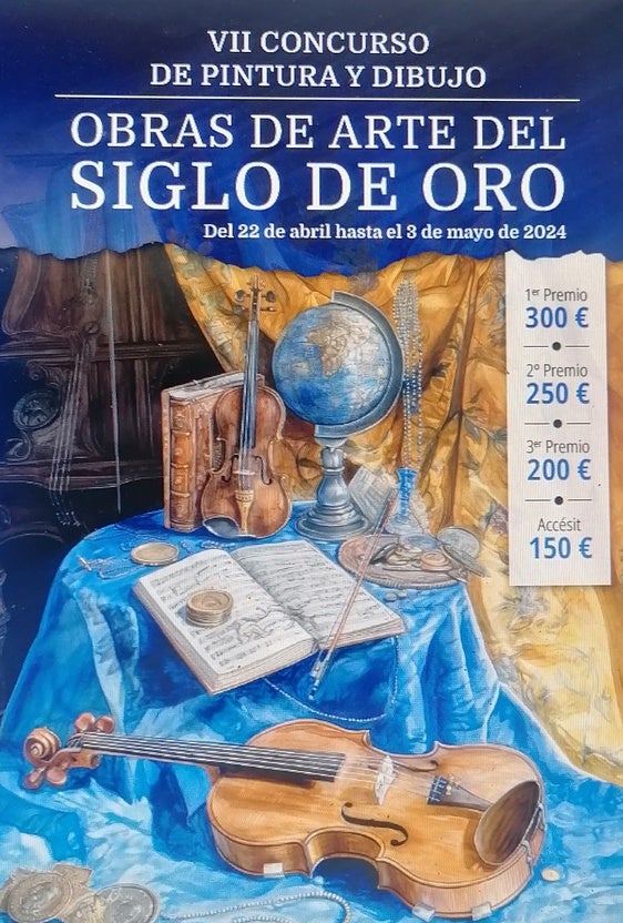 Cartel del concurso de pintura y dibujo del Siglo de Oro.