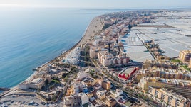 Vista panorámica de la localidad de Roquetas de Mar.