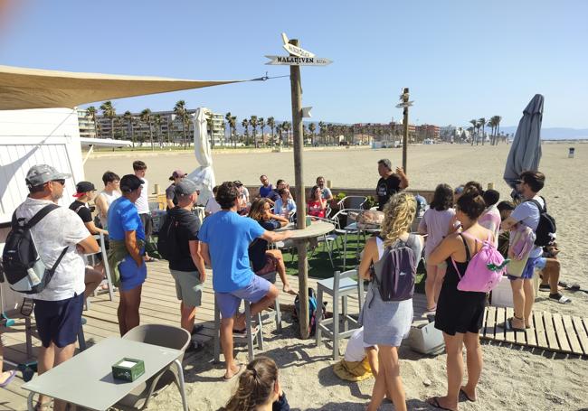 Uno de los momentos de la charla.