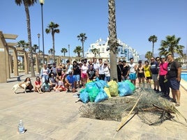 Uno de los momentos de la jornada en Roquetas de Mar.