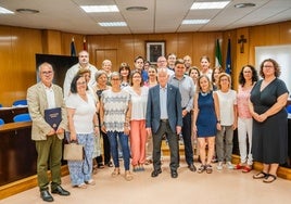 Presentación del acto en el Ayuntamiento de Roquetas de Mar.