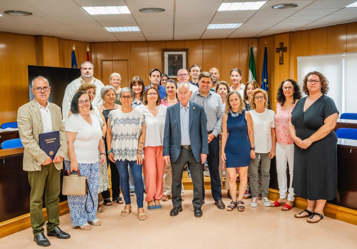 Presentación del acto en el Ayuntamiento de Roquetas de Mar.