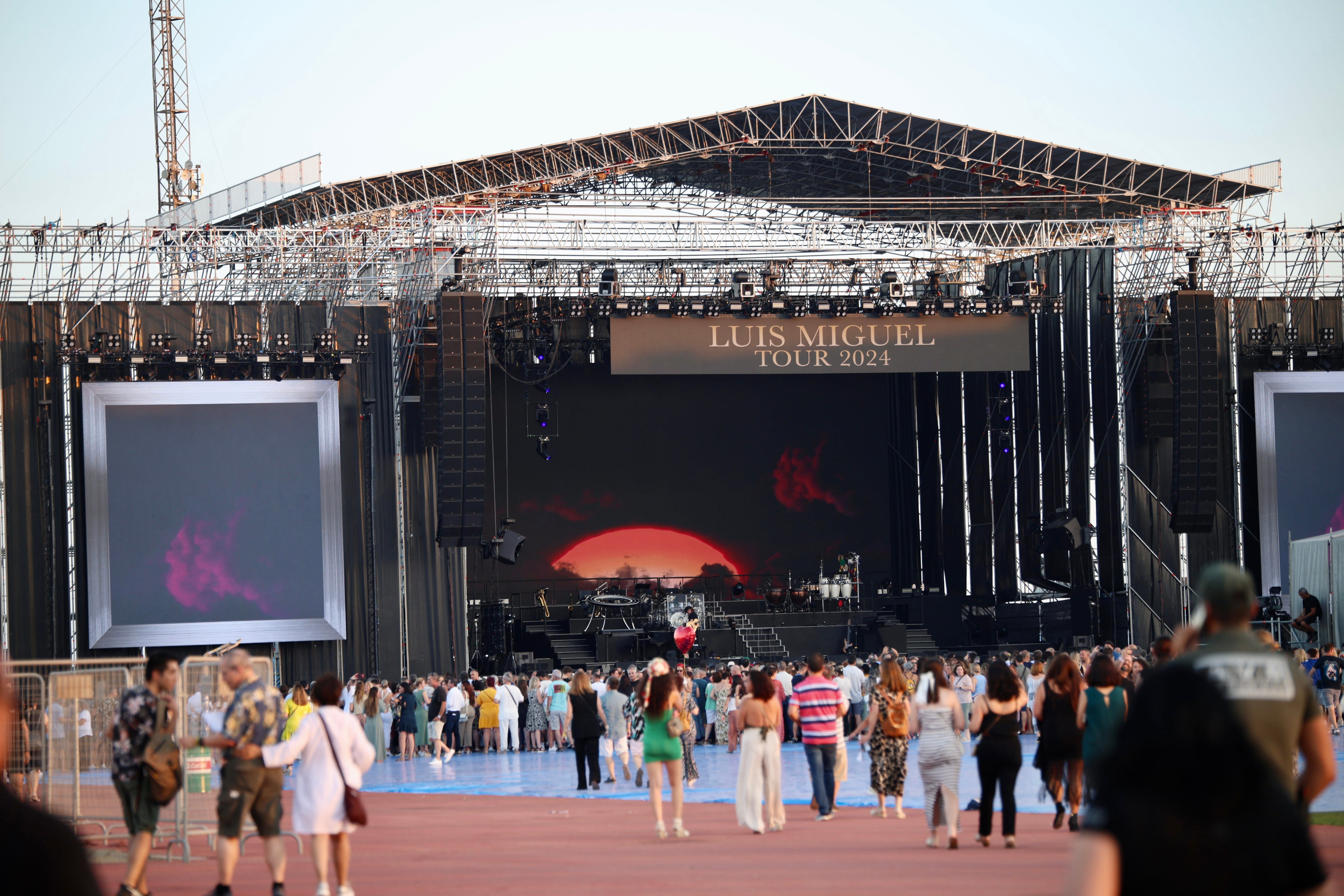 El concierto de Luis Miguel en Almería, en imágenes