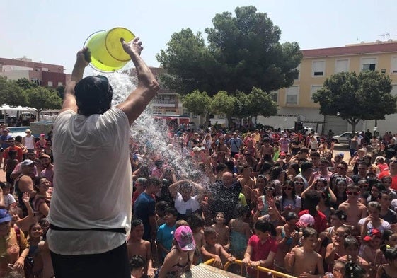 Imagen de archivo de una de las ediciones anteriores de los festejos en la pedanía vicaria.