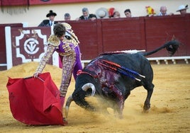 Jorge Martínez, durante una corrida.