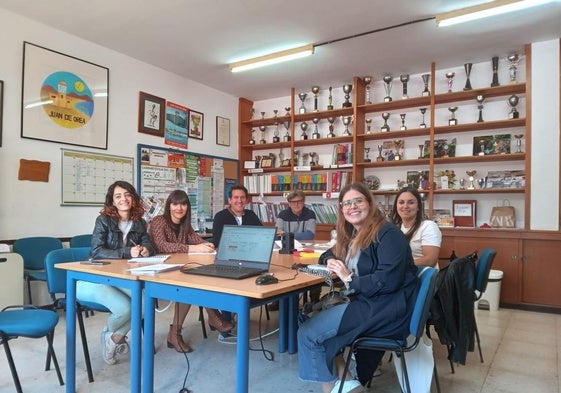 Una de las reuniones del Programa Eracis Plus de Roquetas.