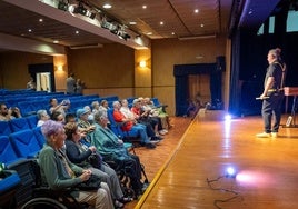 Uno de los momentos de la visita.