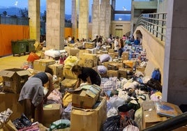El Pabellón acogió una gran cantidad de alimentos,