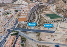 Imagen del boceto del futuro puente en Aguadulce.