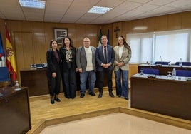 Concejales de la formación socialista en el Consistorio roquetero.