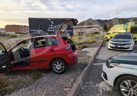 Estado de los vehículos tras la persecución.