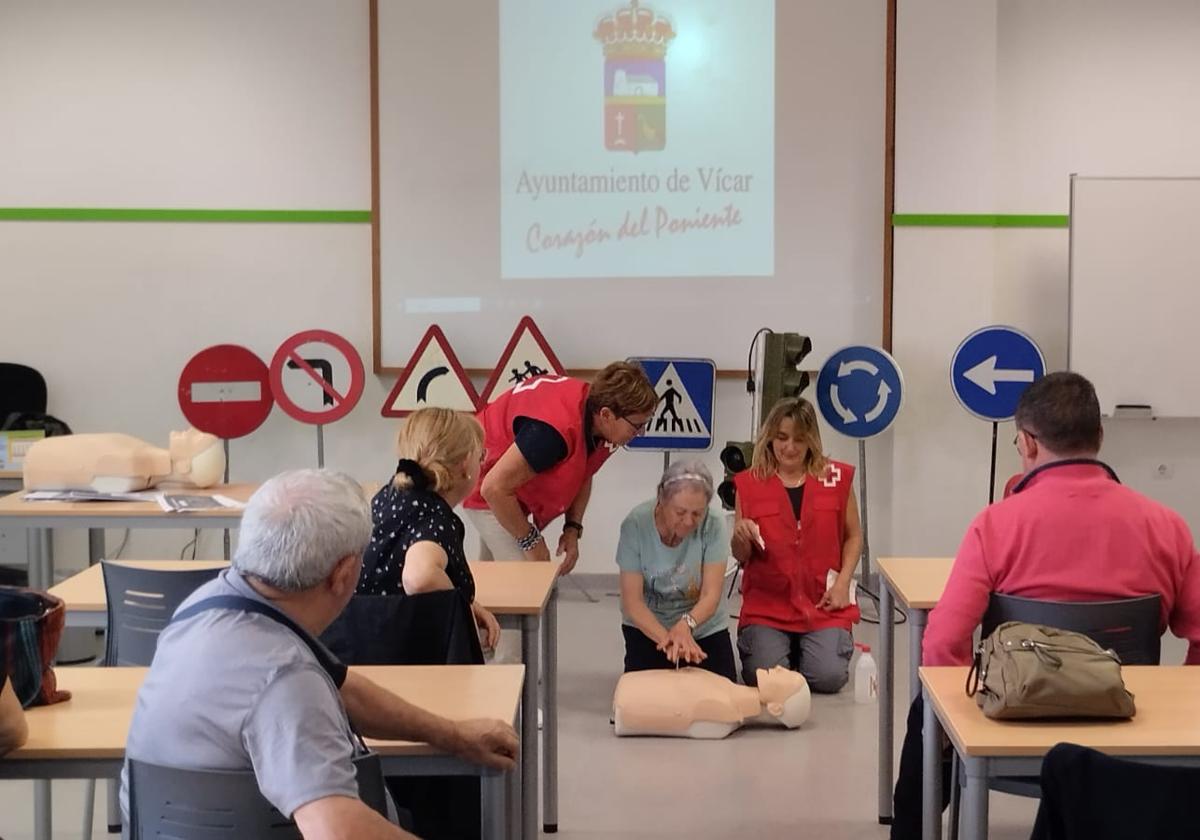 Los mayores de Vícar vuelven al Centro de Educación Vial con motivo del Mes de la Salud
