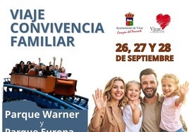 Cartel del viaje de convivencia familiar.