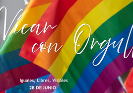 Uno de los carteles del Ayuntamiento de Vícar por el Orgullo.