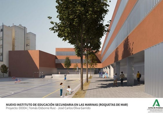Así sería el centro educativo en Roquetas de Mar