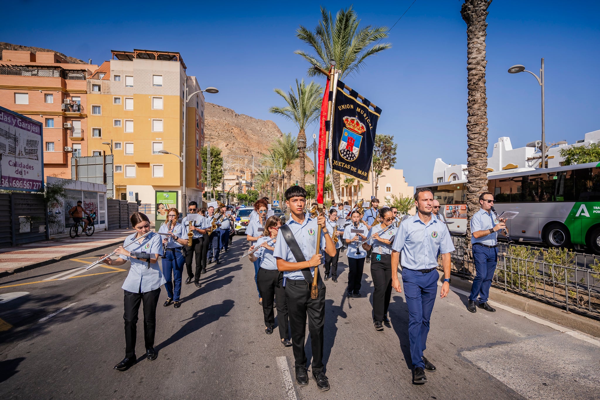 La Virgen del Carmen pasea por Aguadulce
