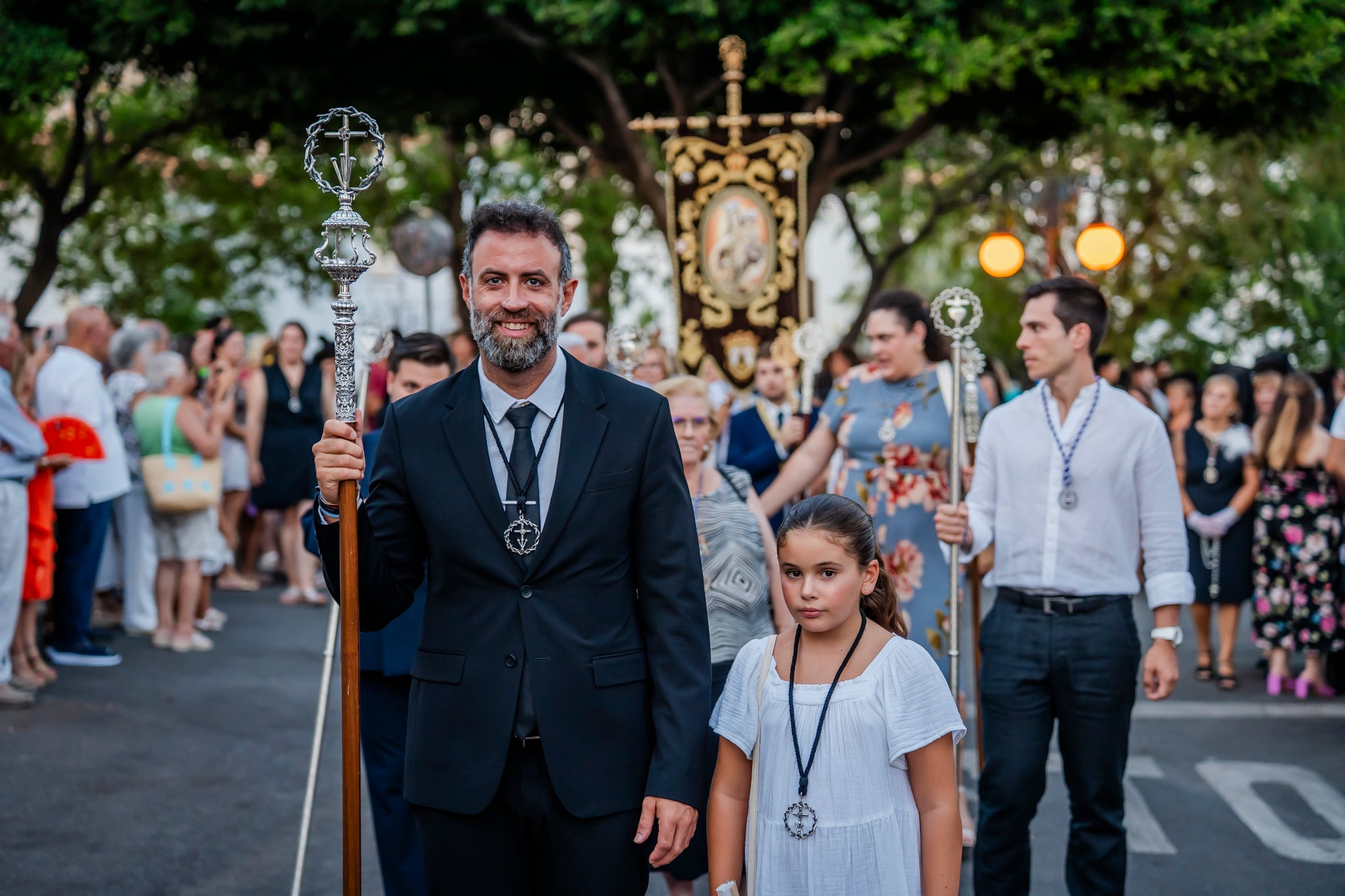 La Virgen del Carmen pasea por Aguadulce