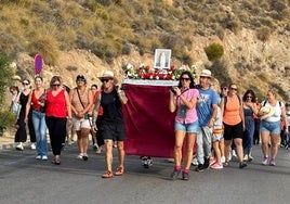 Uno de los momentos de la romería.