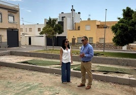 El alcalde de La Mojonera, José Miguel Hernández, en una zona del municipio.