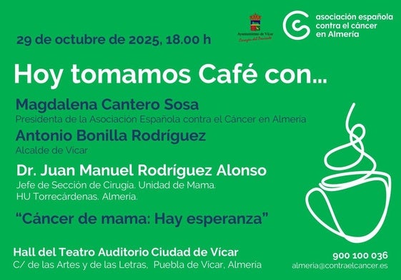 Cartel anunciador de la actividad.