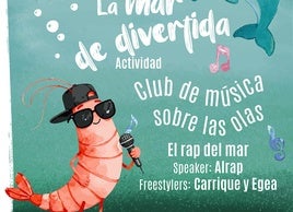 Cartel anunciador de una actividad para este sábado.