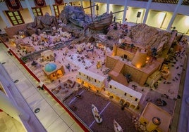 El Belén Municipal de Roquetas de Mar se encuentra ubicado en el Castillo de Santa Ana.