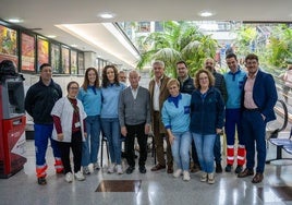 El alcalde de Roquetas en el Centro Comercial Gran Plaza.