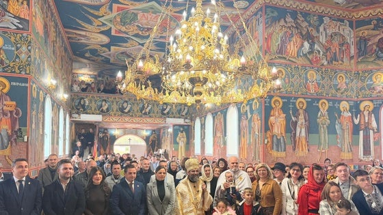 La Iglesia Ortodoxa Rumana de Roquetas celebra la misa del Bautismo del Señor