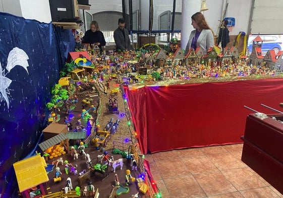 Uno de los belenes que ha participado en este certamen.