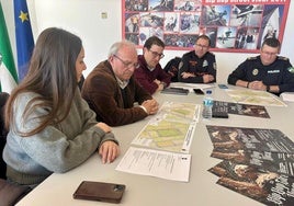 Un momento de la reunión de cara al evento de este sábado.