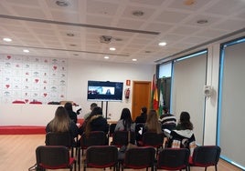 Una de las actividades de la formación en el municipio.