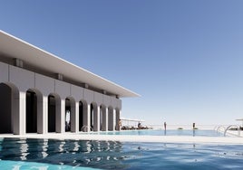 Uno de los bocetos de cómo quedaría la futura piscina.