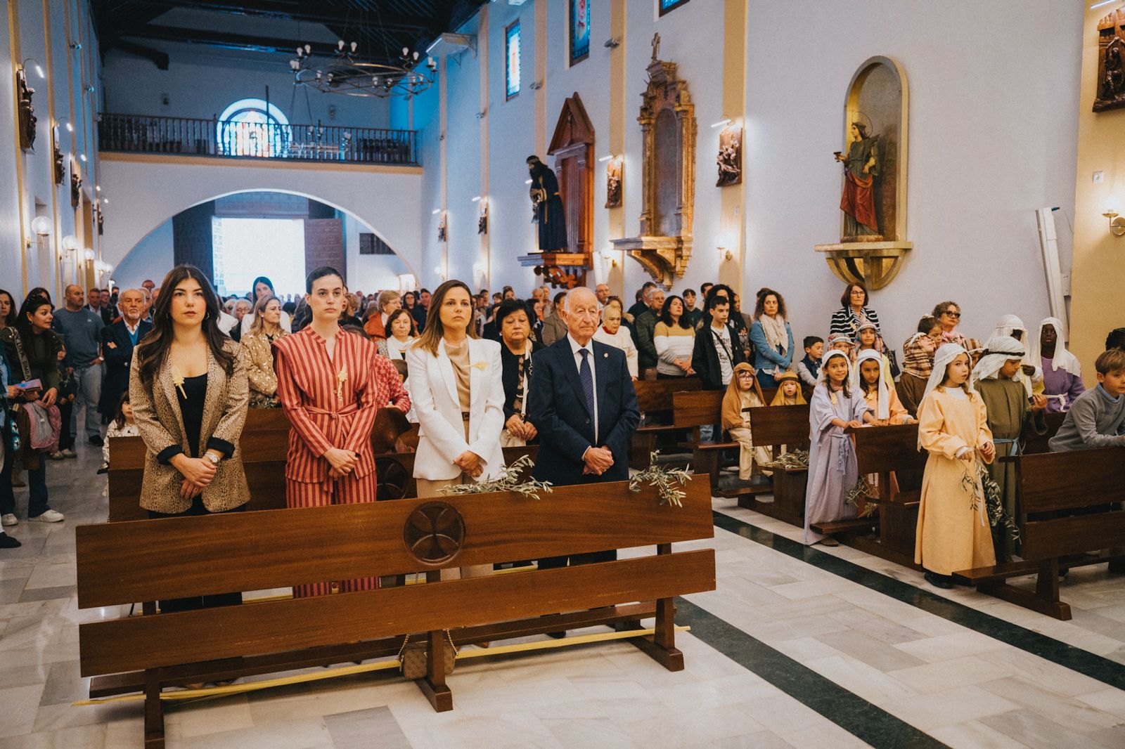 Roquetas ve pasar La Borriquita por sus calles