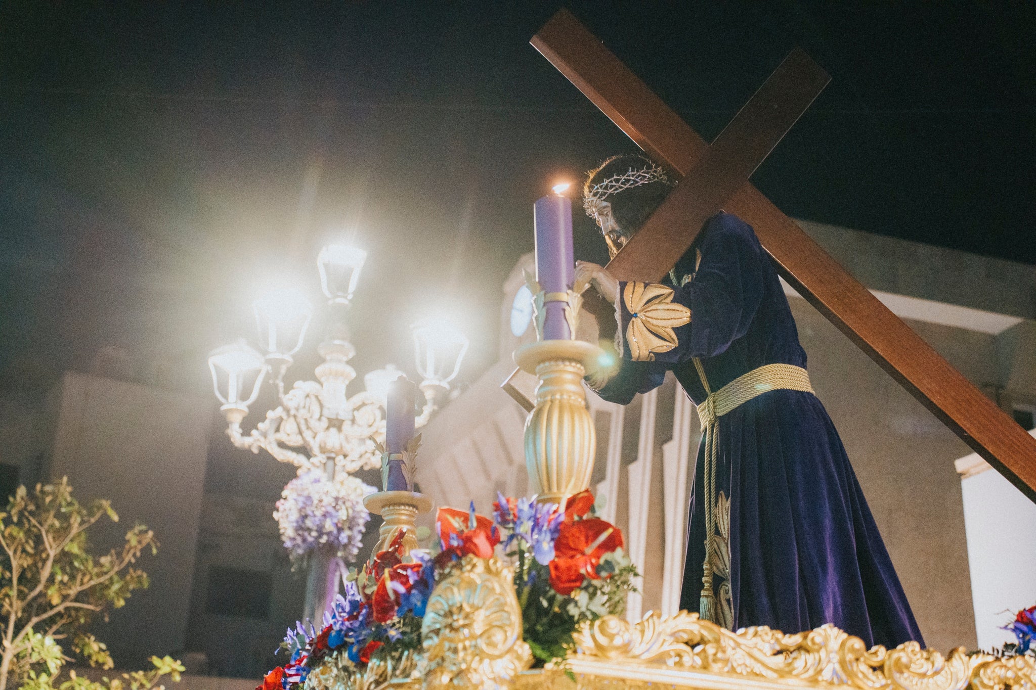 Así se vivió el paso de Nuestro Padre Jesús Nazareno por Roquetas